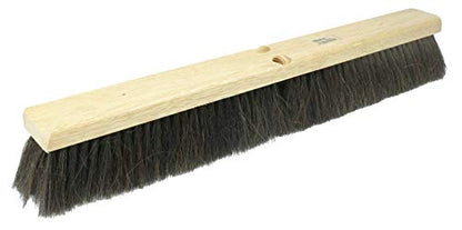Weiler 42002 24" Block Size, Black Horsehair Fill, Fine Sweep Floor Brush,Natural - size: 24", style: Horsehair