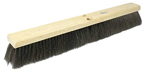 Weiler 42002 24" Block Size, Black Horsehair Fill, Fine Sweep Floor Brush,Natural - size: 24", style: Horsehair