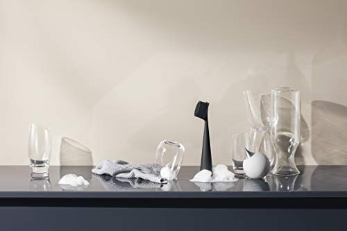 EVA SOLO | Dishbrush Silicone | Robust Washing-up Brush with a Practical & Effective Kitchen Scrubber Edge | Multipurpose Cleaning Brush | Danish Design, Functionality & Quality | Black - color: Black
