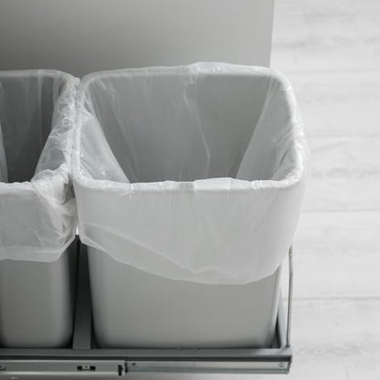 Small Trash Bags 4 Gallon - 105 Count 4 Gallon Trash Bag, Unscented Small Garbage Bags Bathroom Trash Bags, White 4 Gal Small Trash Can Liners - style: 4 Gallon-105 Count