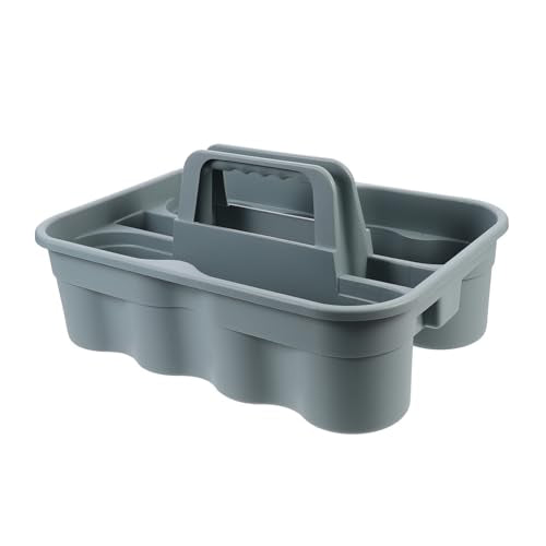 GLEAVI Large Storage Wicker Basket Cleaning Supply Organizer Carrier Box Case