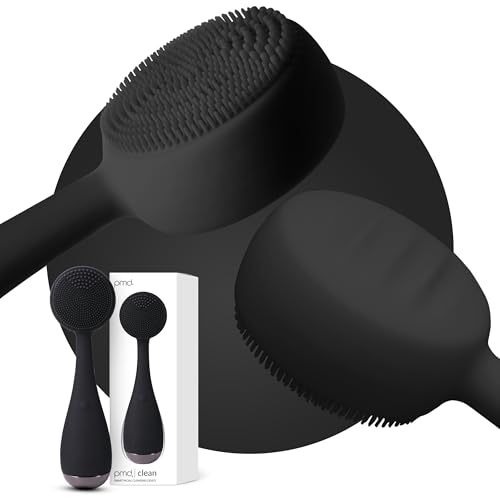 PMD Clean - Smart Facial Cleansing Device with Silicone Brush & Anti-Aging Massager - color: Black