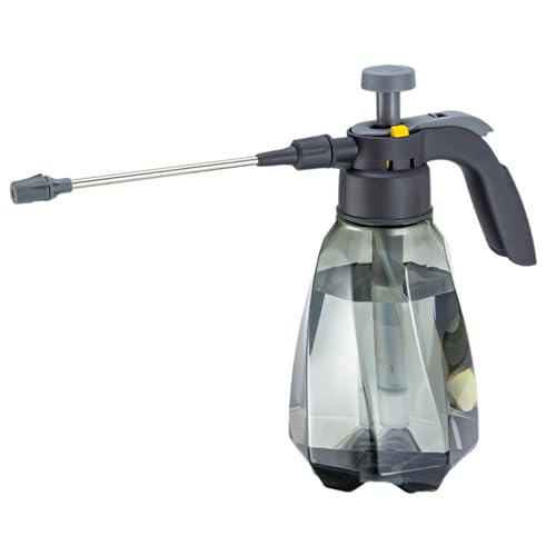 Pressure Spray Bottle 1.5 L Plastic Pressurized Spray Bottle with 360° Adjustable Nozzle Plant Comfortable Handle Bottles for Plants and Other Cleaning Solutions Pressure