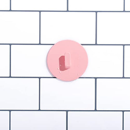 Boie USA Bathroom Hook - for Hanging Shower or Bathroom Tools Like Loofahs and Scrubbers. Shower Hook for Loofah, Wash Cloths, and All Bath Tools. Easy to Remove (Pink) - color: Pink