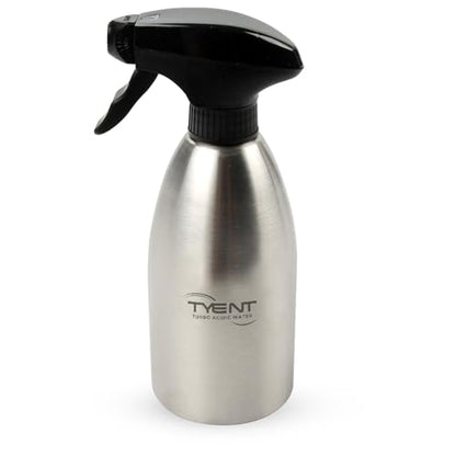 TYENT - Spray Bottle Set 500ml & 100ml - Multi-Purpose Spraying Bottles - Dual-Walled Stainless Steel - Perfect for Cleaning, Refreshing, Beautifying - Durable & Convenient - Travel-Friendly