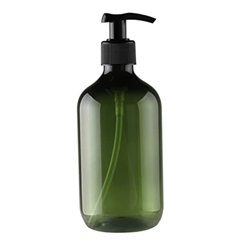 Empty Pump Bottle Refillable Lotion Shampoo Liquid Dispenser Shower Gel Container 300ml Green