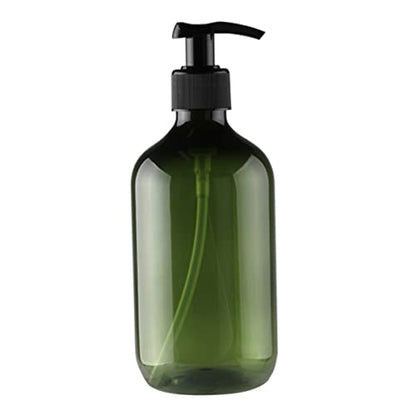 Empty Pump Bottle Refillable Lotion Shampoo Liquid Dispenser Shower Gel Container 300ml Green