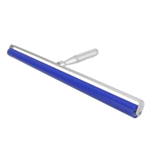 Dust Removal Roller Silicone Soft Aluminum Alloy Handle Iron Bearing Anti Static Roller for Film Dust Fibers Powder (18in) - size: 18in