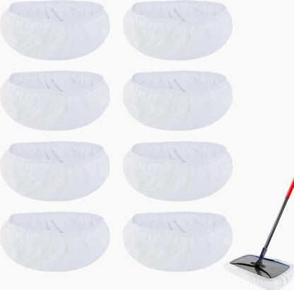 8"x15" Mop Replacement Head Compatible with Cedar Hardwood Floor'N More Microfiber Mop- Reusable Mop Pads Refill Cotton Cloth Mop Covers for Wet and Dry Use - 15x8 Inch - 8 Pack - color: White 8 Pack