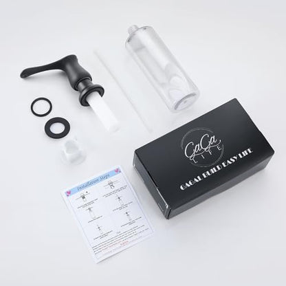 GAGALIFE Sink Soap Dispenser Matte Black, Built in Soap Dispenser with 17 OZ Bottle, Lotion Dispenser for Kitchen Sink, Refill from The Top - color: Matte Black, size: with Bottle