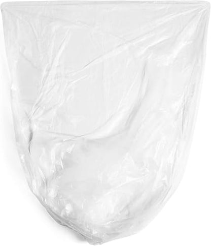 Aluf Plastics High Density Trash Bags, 12-16 Gallon, 2000 Count, 16 Micron (eq), 24" x 33", Clear, For Bathroom, Office, Industrial, Commercial, Janitorial, Municipal, & Recycling - color: Clear, style: 12-16 Gal, 16 Micron Equiv, 2000 Count