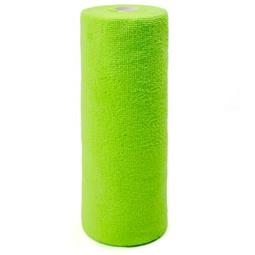 Eforcase Cleaning Towels Disposable Dish Cloths Microfiber Reusable Handy Cleaning Wipes Multi-Purpose Towel Roll Reusable Cleaning Cloths House Kitchen Cleaning Cloth Wiping Dishcloths,20 Count - color: Green