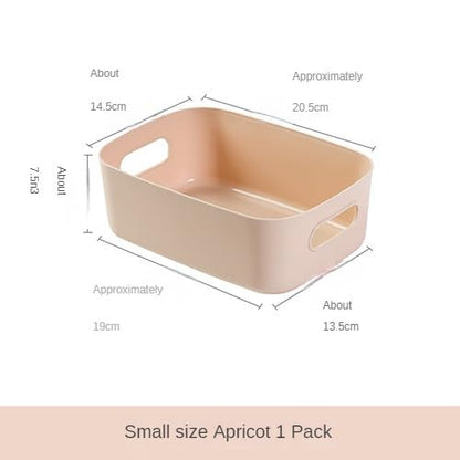 Plastic Storage Bins and Baskets for Efficient Home Classroom Organization Plastic Storage Container Under Bed,Under Sink Bathroom Organizer (Small pink) - style: Small pink