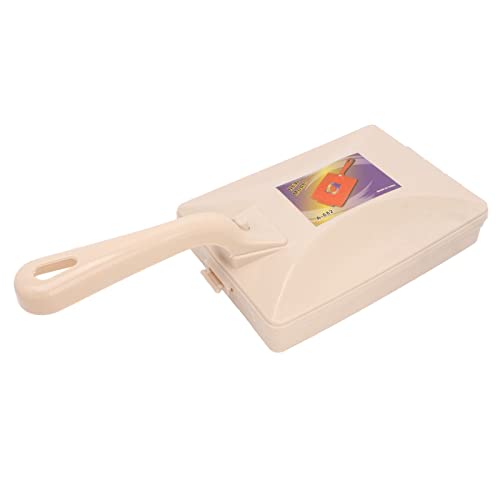 Handheld Carpet Sweeper, Manual Double Roller Carpet Sweeper, Non Electric with Easy Clean Dust Container and Comfortable Handle for Home Office Sofa Bed