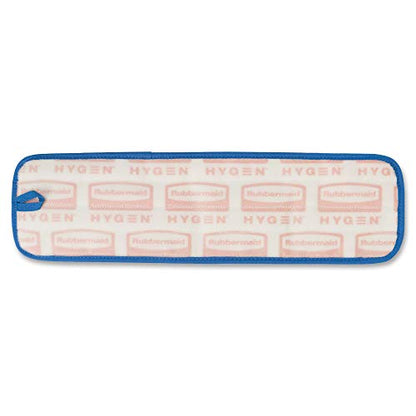 Rubbermaid Commercial Products Mop Head for Microfiber Damp Mop, 18-Inch, Blue, Heavy-Duty Single Sided Cleaning Cloth for Hardwood/Tile/Laminated Floors in Kitchen/Lobby/Office - style: Reusable Microfiber Blue - 1ct