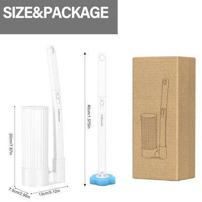 2026 Disposable Toilet Brush, Wall Mounted Toilet Bowl Brush with 36 Cleaner Refills, Toilet Brush and Holder Set for Bathroom Cleaning