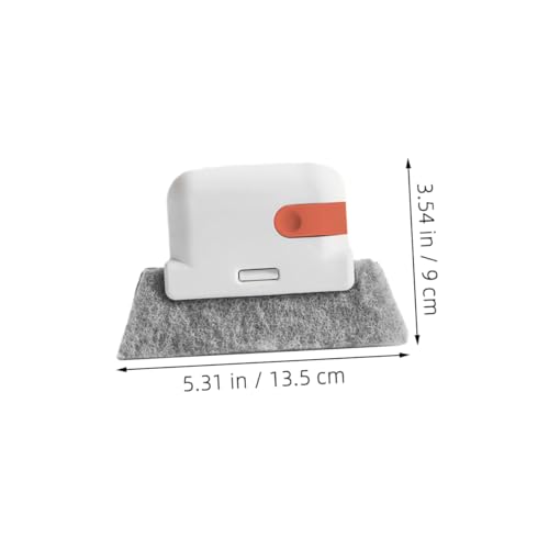 3pcs Multifunctional Groove Cleaning Brush Set Soft Brush for Window Track Crevice Gap Cleaning Tool for Home Office Use Gray Ginger Orange Red