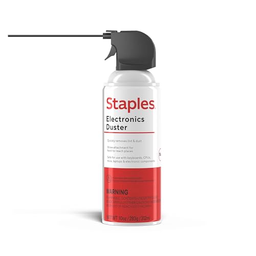 Staples Compressed Air Dusters – Canned Air for Electronics, Keyboards & Office Devices