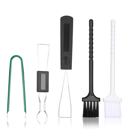 5 Pcs Keyboard Cleaner Tool Keyboard Puller Keycap Remover Tool Set 4-Jaw Gripper Switch Puller Set Stainless Steel Keycap Pullers Kit for Mechanical Keyboards