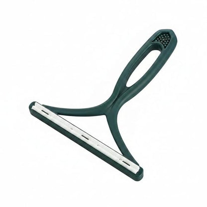 Pet Hair Remover Carpet Scraper - Lint Remover Tool with Two Way Edge for Sofa Coat Rug Bedding Furniture 1Pack(Dark Green) - color: Dark Green