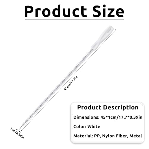 Flexible Drain Cleaning Brush for Sink Pipe Hair Removal and Clog Prevention Suitable for Kitchen Bathroom and Tub
