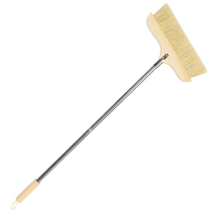 VALICLUD Long Handle Bristle Broom for Efficient Home Cleaning Soft Bristles for Pet Hair Dirt Removal Construction for Indoor Kitchen Use