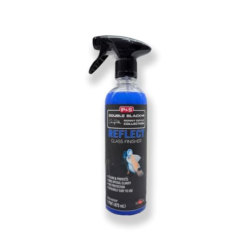 P & S PROFESSIONAL DETAIL PRODUCTS P&S - Reflect Glass Finisher - Crystal Clear Glass Cleaner with SiO2 Protection, Anti-Fog, Hydrophobic, and Easy-Clean Technology (1 Pint)