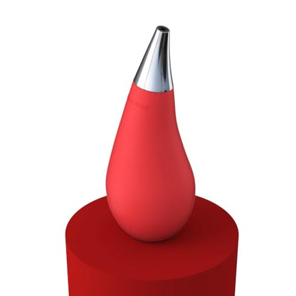 Kitchen Bathroom Counter top Squeezable Soap Dispensers Tear Drop Shape Bottle (Red, ~7oz) - color: Red, size: ~7oz