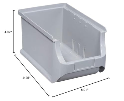 Allit 456223 Size 3 Storage Bin, Grey, 235 x 150 x 125 mm - color: Grey