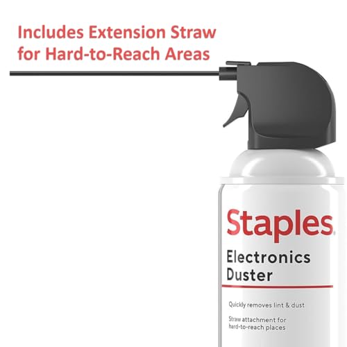 Staples Compressed Air Dusters – Canned Air for Electronics, Keyboards & Office Devices