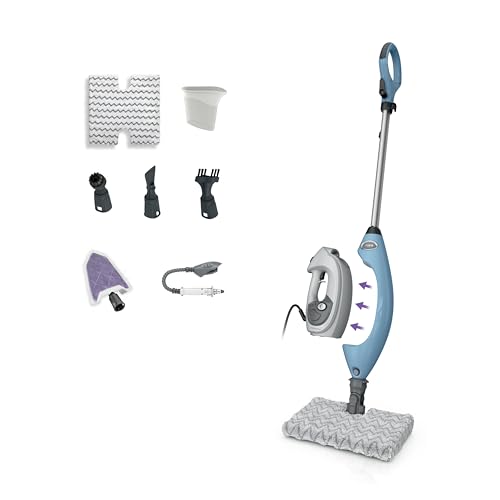 Shark Lift-Away 5-in-1 Steam Mop with Detachable Handheld Steam Cleaner, for Whole Home Cleaning including Sealed Hard Floors, Kitchens, Bathrooms, Upholstery, Cars, Grout & more, Blueberry, S3972BRN - style: Steam Lift-Away Premium