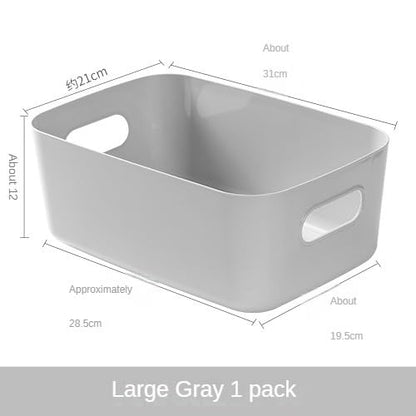 Plastic Storage Bins and Baskets for Efficient Home Classroom Organization Plastic Storage Container Under Bed,Under Sink Bathroom Organizer (Large grey.) - style: Large grey.