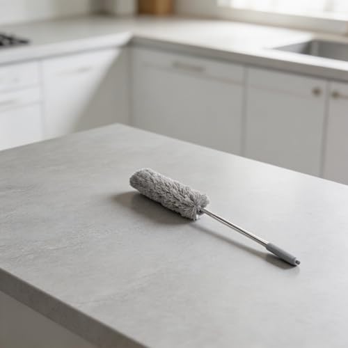 Microfiber Retractable with Telescopic for Prime Ceilings Extendable Duster Handle Grey Washable Electrostatic Dusting Tool Flexible Head 280cm(2.5M) - size: 2.5M
