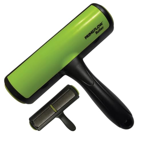 Reusable Pet Hair Remover Roller — Dog & Cat Hair Remover for Furniture, Couch, Clothes, Car & Laundry | Washable Lint Roller, No Sticky Tape | Includes Bonus Mini Roller for Travel