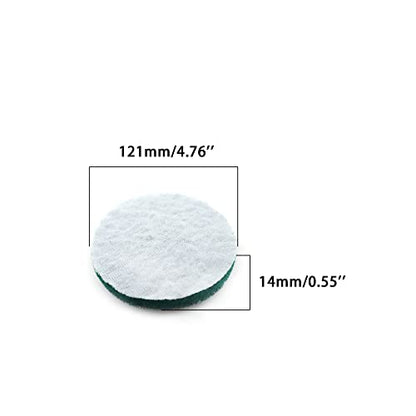 Heavy Duty Scour Pads, Non-Scratch Scrub Sponges, ULIFESTAR 5PCS Dish Scrubber Scouring Pads, Dual-Sided Reusable Household Scrub Pads for Dishes,Dish Cleaning Tool,Kitchen Scrubbers & Metal Grills - size: 121mm/5''Green 180-240grits