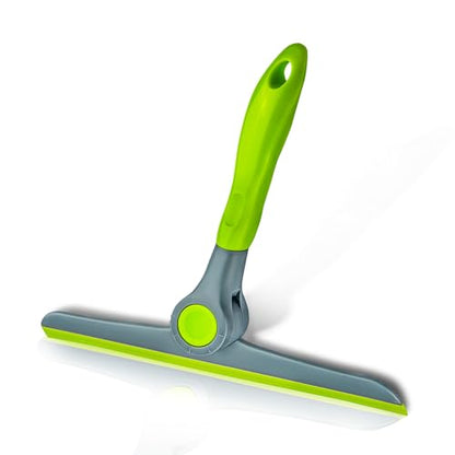 DSV Standard 10" Heavy Duty Green, Grey Window Cleaning Squeegee, Handheld Squeegee for Glass Doors, Windows, Car Windshields & More - color: Green