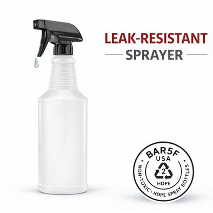 Bar5F Chemical-Resistant Spray Bottle – BPA-Free, Cleaning, Gardening, Hydrogen Peroxide, Rubbing Alcohol, Leak-Proof, Multipurpose, USA (Black (2-Pack) 16-Ounce) - style: Black (2-Pack) 16-Ounce