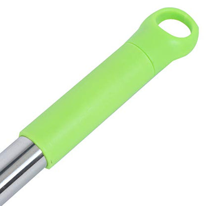 Carpet Rake for Pet Hair Removal, Rubber Broom Cleaning Brush, Telescopic Floor Broom, Pink, Adjustable Length - Multi - Functional, Non - Stick Hair Removal, Ideal for Home and (Green) - color: Green
