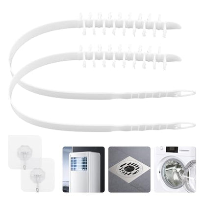 2 Pcs Washing Machine Cleaning Brush, Rolling Washing Machine Cleaner Front Loader Cleaning Tools with Storage Hook (23.23 x 5.51 x 1.38 inch)