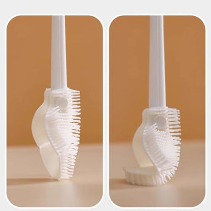2Pcs Flexible Silicone Soft Bottle Brush with Long Handle Deep Bottle Cleaning for Narrow Neck Bottles Water Bottles Flasks
