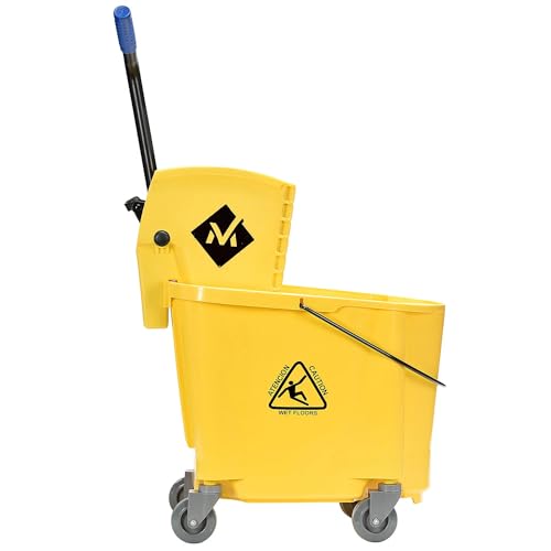 Member's Mark Commercial Mop Bucket with Wringer (36 qt.) (Yellow)
