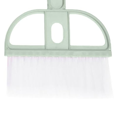 Generic Small Broom and Dustpan Set Plastic Mini Hand Broom Dustpan 2PCS for Desktop Keyboard Table Lightweight Design for Office Home School (Green) - color: Green