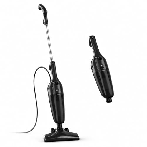 FUNCCUBE Vacuum Cleaners for Home - Corded Stick Vacuum Cleaner, High Power Suction Vac for Pet Hair Carpet Hardwood Floor, Household Hand Lightweight Handheld Portable Car Vac, (Black) - color: Black