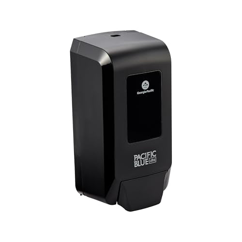 Georgia-Pacific (53057) Pacific Blue Ultra Manual Push Soap Dispenser, Wall Mounted, Easy to Install & Maintain