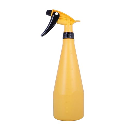 YiZYiF 27oz Acid Resistant Spray Bottle – Adjustable Nozzle, Built-in Dilution Scale, Heavy Duty Plastic for Gardening Yellow One Size - color: Yellow