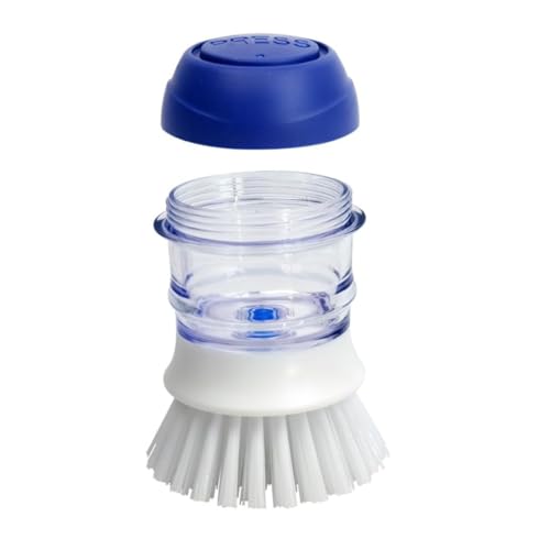 CELOX Soap Dispensing Brush for Cleaning Pots, Pans and Sinks Scrub Brush Kitchen - color: Blue, size: 1 Pack