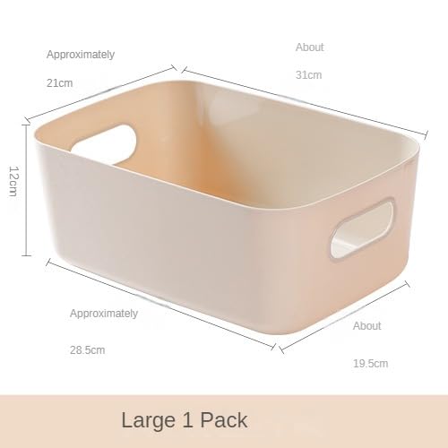 Plastic Storage Bins and Baskets for Efficient Home Classroom Organization Plastic Storage Container Under Bed,Under Sink Bathroom Organizer (Large pink) - style: Large pink