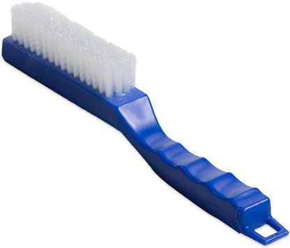 SPARTA Nylon Bristle Brush Cleaning Brush, Scrub Brush with Plastic Handle for Cleaning in Tight Spaces, 11.5 Inches, Blue