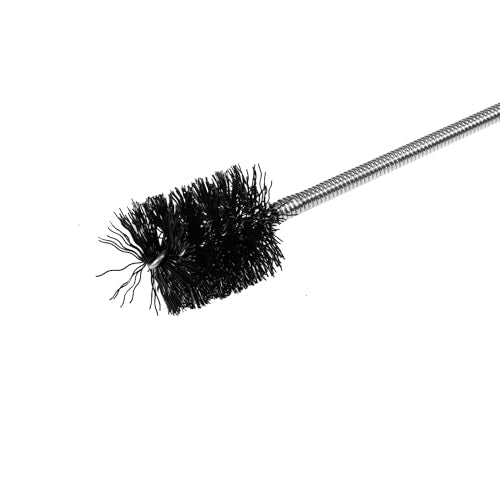 SONGSUN Flexible Drain Cleaning Brush, Nylon Elastic Hose Pipe Cleaning Brush Long Sink Snake Drain Tool, 22-inches Long Drain, Sink Clog Remover Brush for Long Tube and Cylinder Brush Cleaning,Black