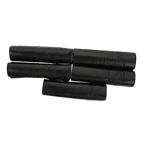 CALLARON Thickened Drawstring Garbage Bags 5-Pack Large Multi-Color Kitchen Trash Bags Sturdy Disposable Rubbish for Home and Office Use - color: black